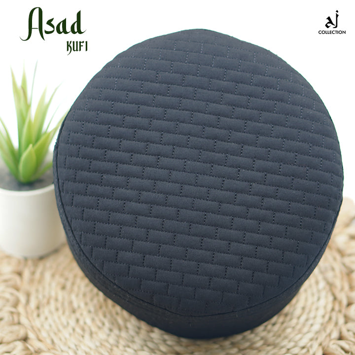 Asad Kufi Cap - Black