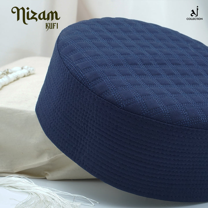 Nizam Kufi Cap - Blue