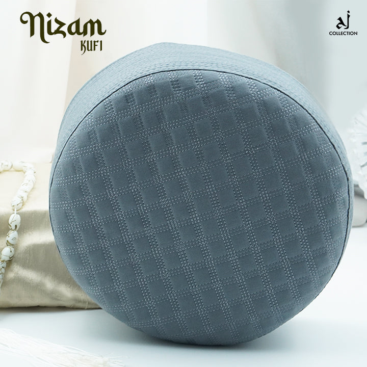 Nizam Kufi Cap - Gray