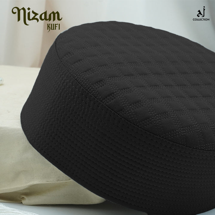 Nizam Kufi Cap - Black